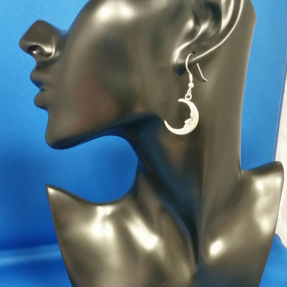 Silver moons and mermaid ear cuff bundle.